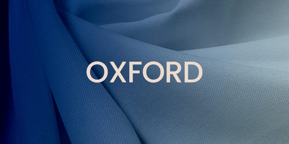 Banner de categoria do Oxford, arte fornecida pela MV Tecidos